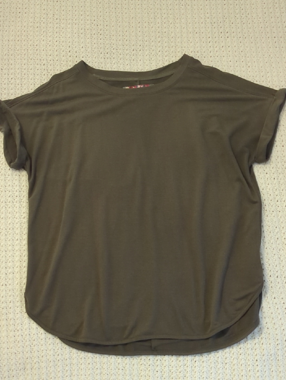 Cupio Olive Green Short Sleeve Crew Tee